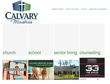 Tablet Screenshot of calvaryministries.com